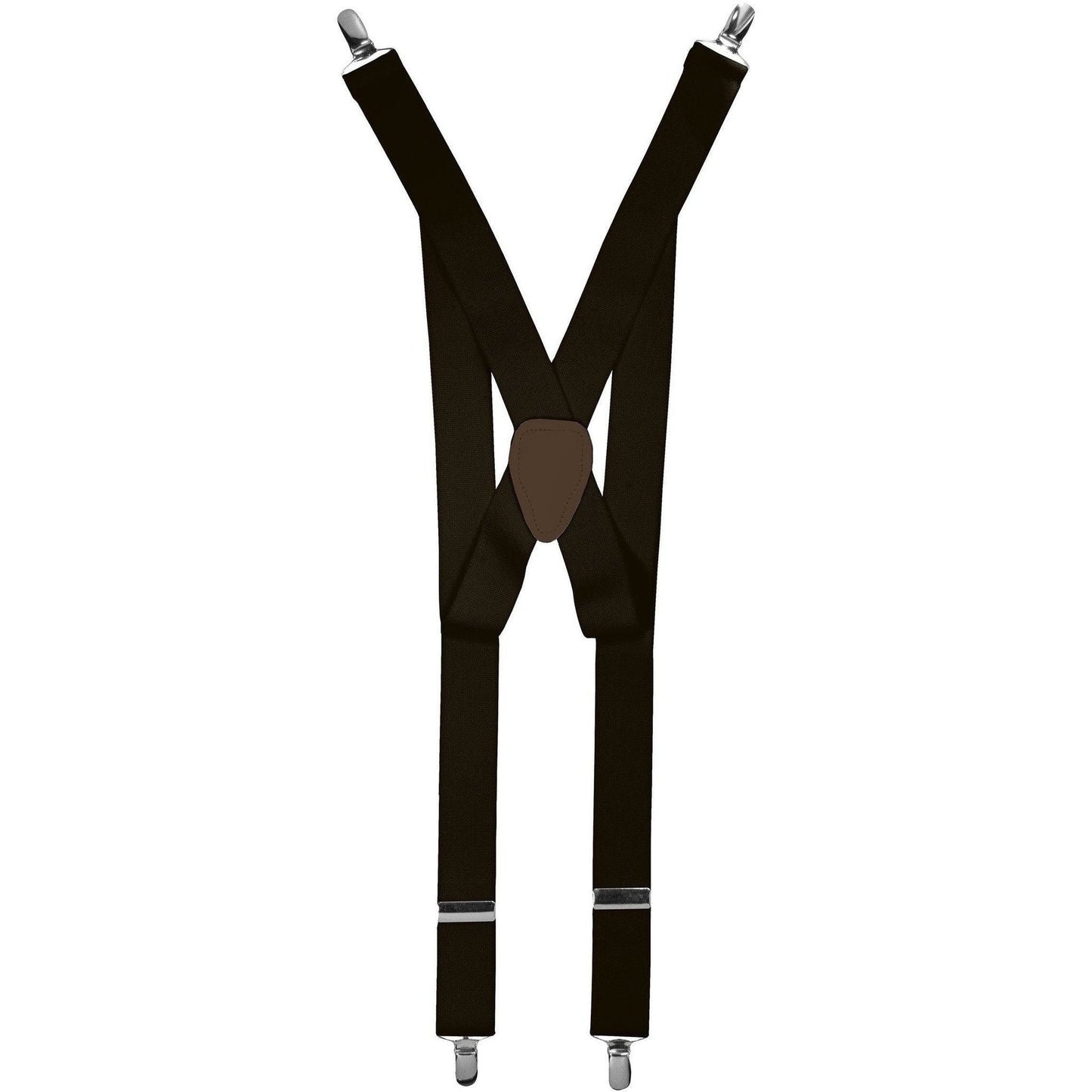 Vittorio Farina Men's Clip End Suspender in Gift Box: 70% Polyester & 30% Elastomer - Brown - Suspenders - Vittorio Farina