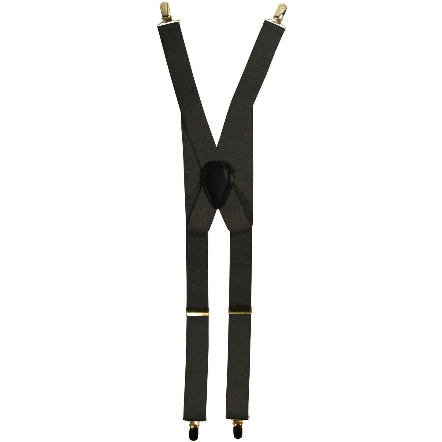 Vittorio Farina Men's Clip End Suspender in Gift Box: 70% Polyester & 30% Elastomer - Charcoal - Suspenders - Vittorio Farina