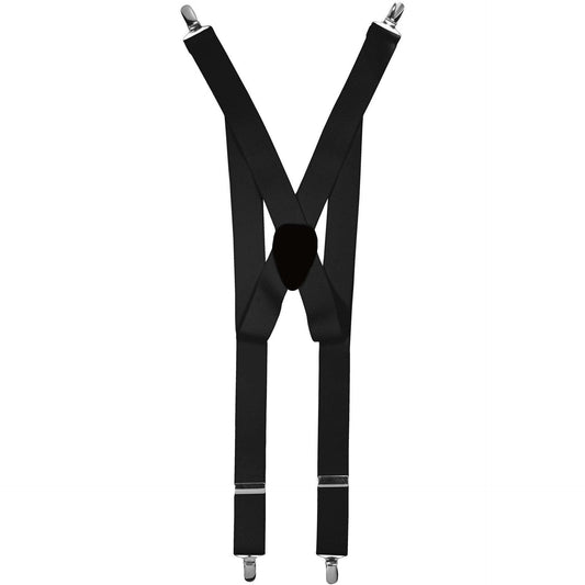 Vittorio Farina Men's Clip End Suspender in Gift Box: 70% Polyester & 30% Elastomer - Charcoal - Suspenders - Vittorio Farina