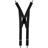 Vittorio Farina Men's Clip End Suspender in Gift Box: 70% Polyester & 30% Elastomer - Charcoal - Suspenders - Vittorio Farina