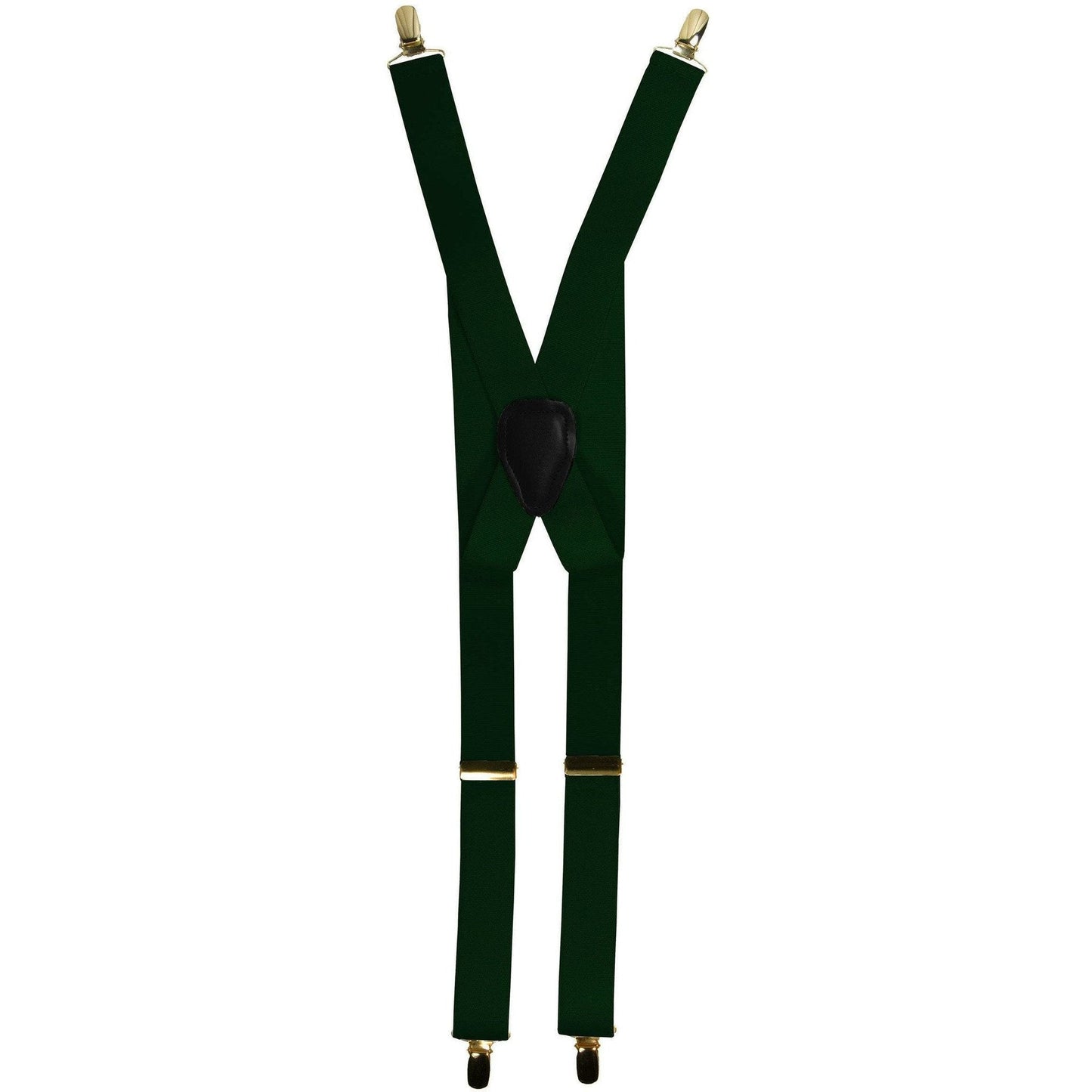 Vittorio Farina Men's Clip End Suspender in Gift Box: 70% Polyester & 30% Elastomer - Hunter Green - Suspenders - Vittorio Farina