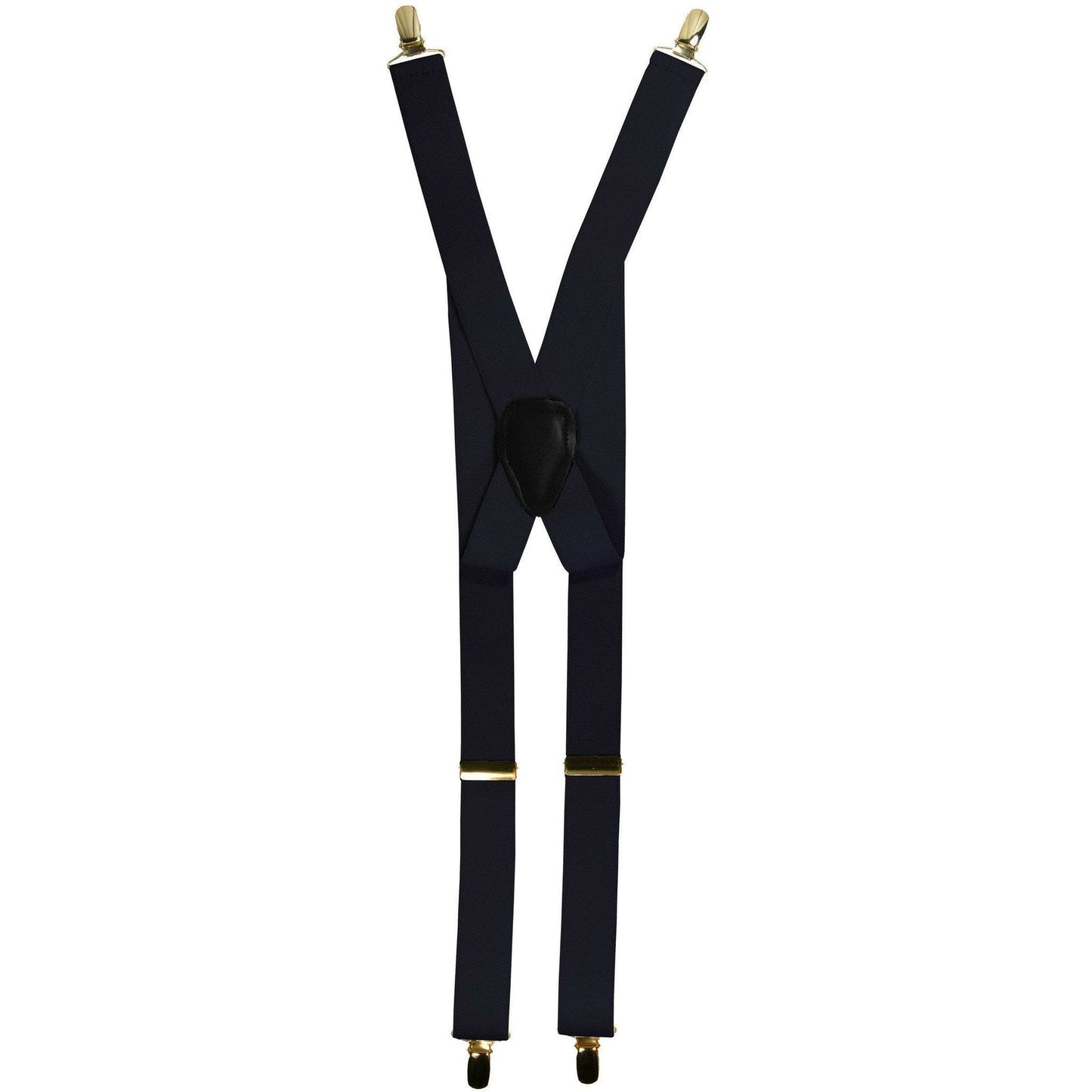 Vittorio Farina Men's Clip End Suspender in Gift Box: 70% Polyester & 30% Elastomer - Navy Blue - Suspenders - Vittorio Farina