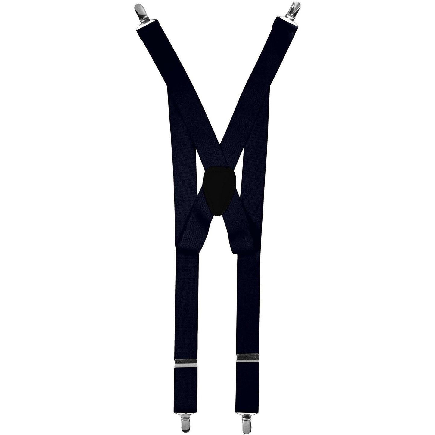 Vittorio Farina Men's Clip End Suspender in Gift Box: 70% Polyester & 30% Elastomer - Navy Blue - Suspenders - Vittorio Farina