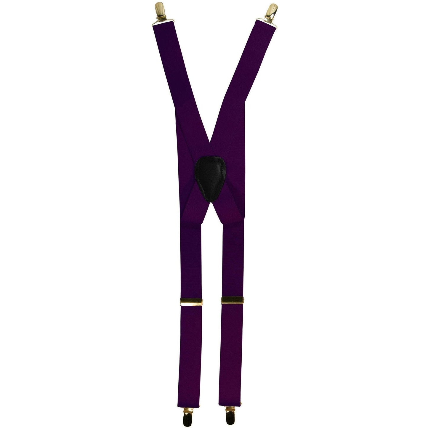 Vittorio Farina Men's Clip End Suspender in Gift Box: 70% Polyester & 30% Elastomer - Purple - Suspenders - Vittorio Farina