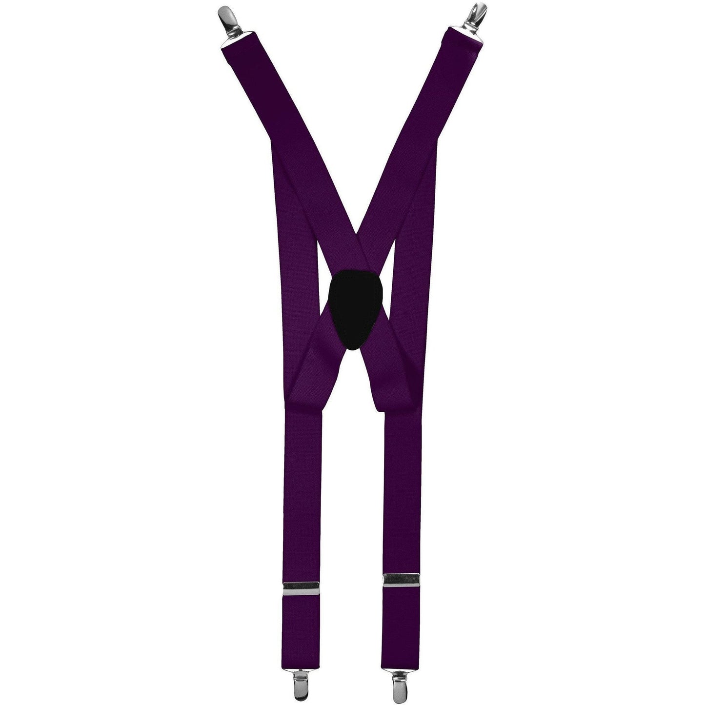Vittorio Farina Men's Clip End Suspender in Gift Box: 70% Polyester & 30% Elastomer - Purple - Suspenders - Vittorio Farina