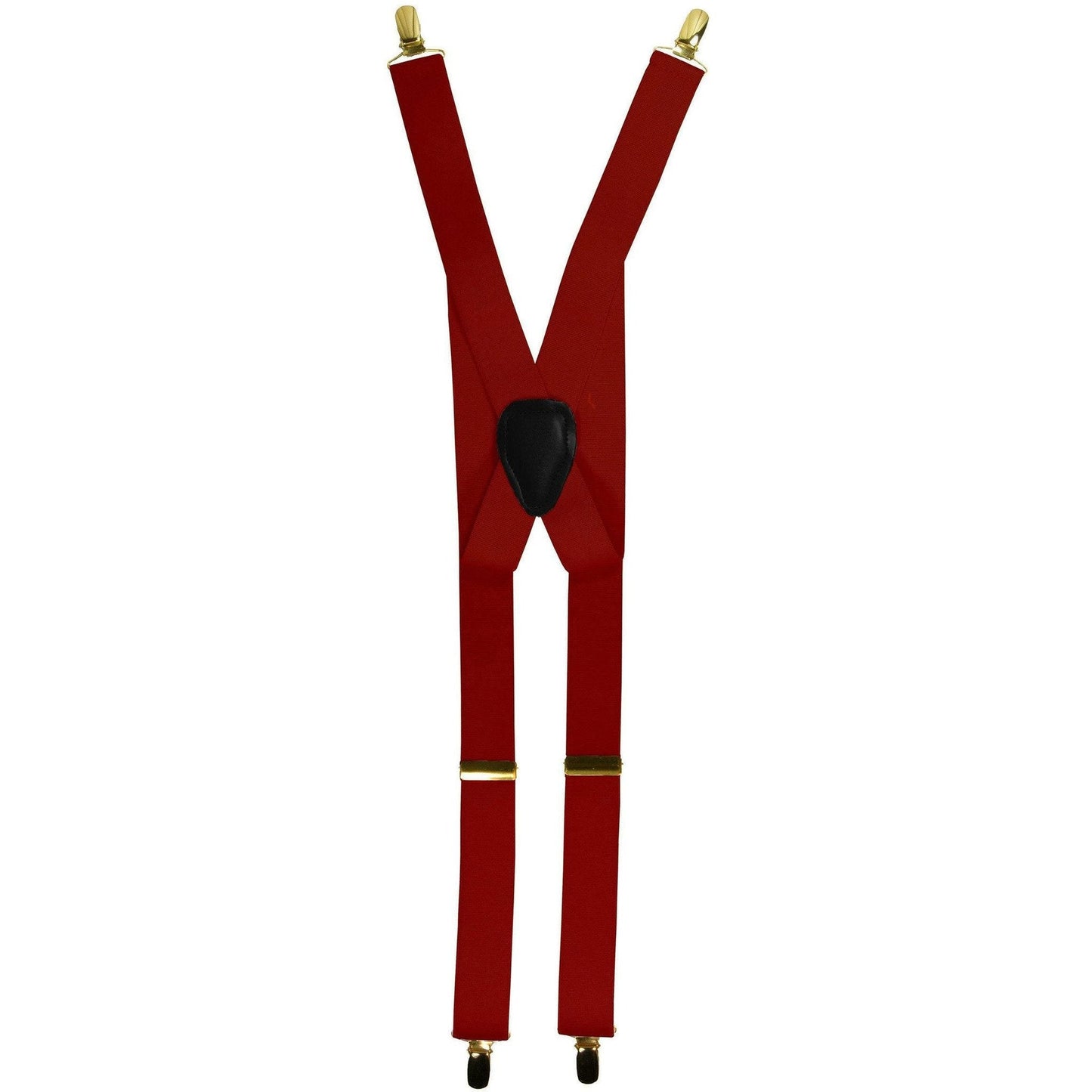 Vittorio Farina Men's Clip End Suspender in Gift Box: 70% Polyester & 30% Elastomer - Red - Suspenders - Vittorio Farina