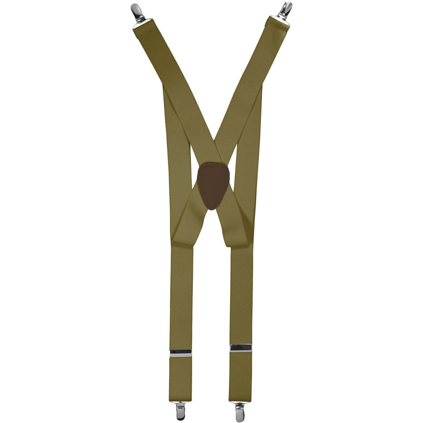 Vittorio Farina Men's Clip End Suspender in Gift Box: 70% Polyester & 30% Elastomer - Taupe - Suspenders - Vittorio Farina