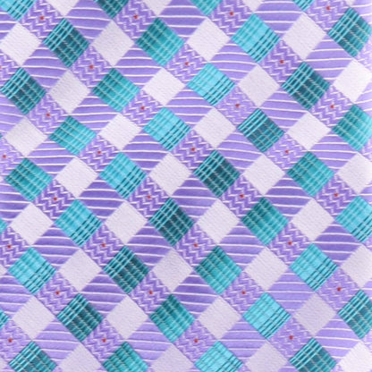 Vittorio Farina Men's Geometric Design Necktie & Pocket Square - D-1178 - Necktie & Pocket Square - Vittorio Farina