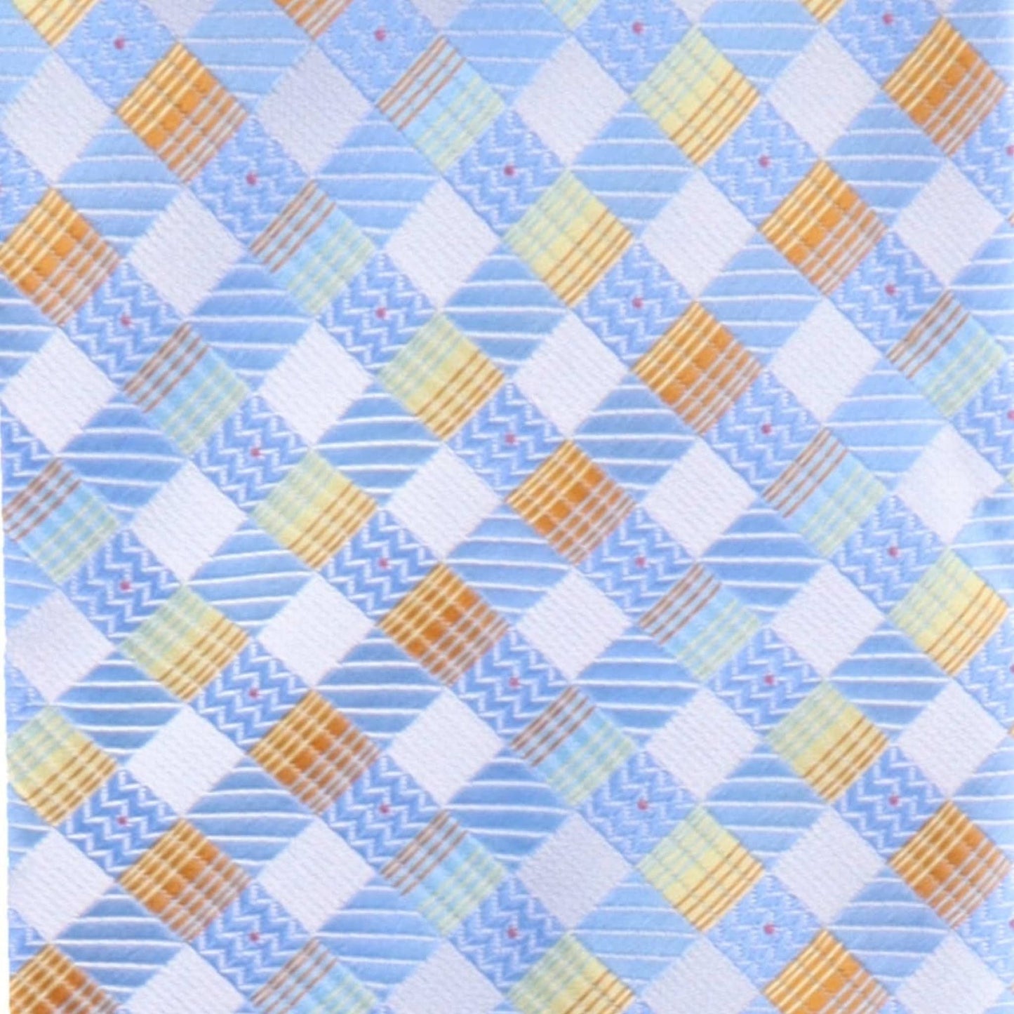 Vittorio Farina Men's Geometric Design Necktie & Pocket Square - D-1178 - Necktie & Pocket Square - Vittorio Farina
