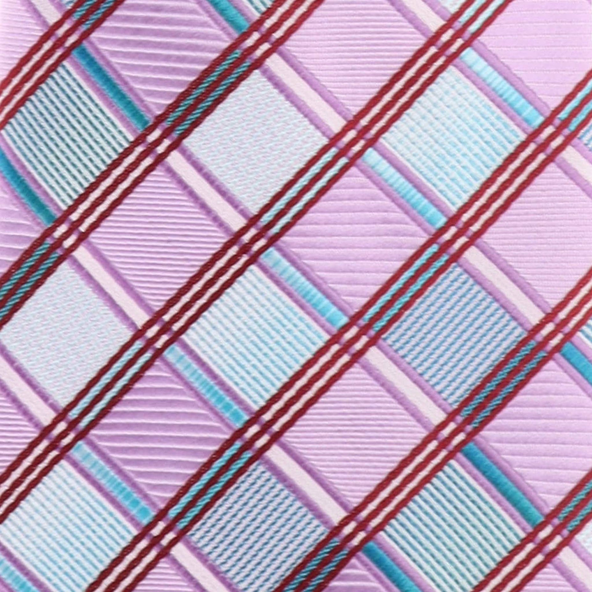 Vittorio Farina Men's Geometric Design Necktie & Pocket Square - D-1178 - Necktie & Pocket Square - Vittorio Farina