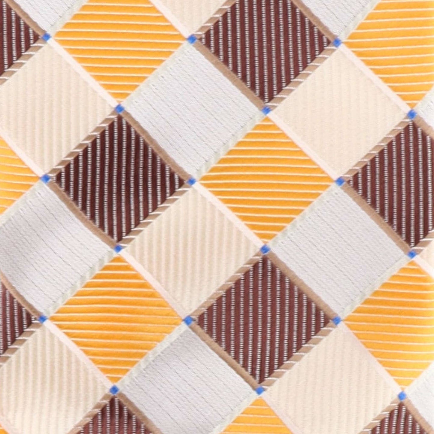 Vittorio Farina Men's Geometric Design Necktie & Pocket Square - D-1178 - Necktie & Pocket Square - Vittorio Farina