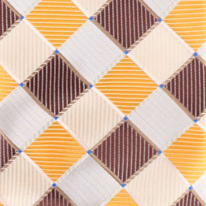 Vittorio Farina Men's Geometric Design Necktie & Pocket Square - D-1178 - Necktie & Pocket Square - Vittorio Farina