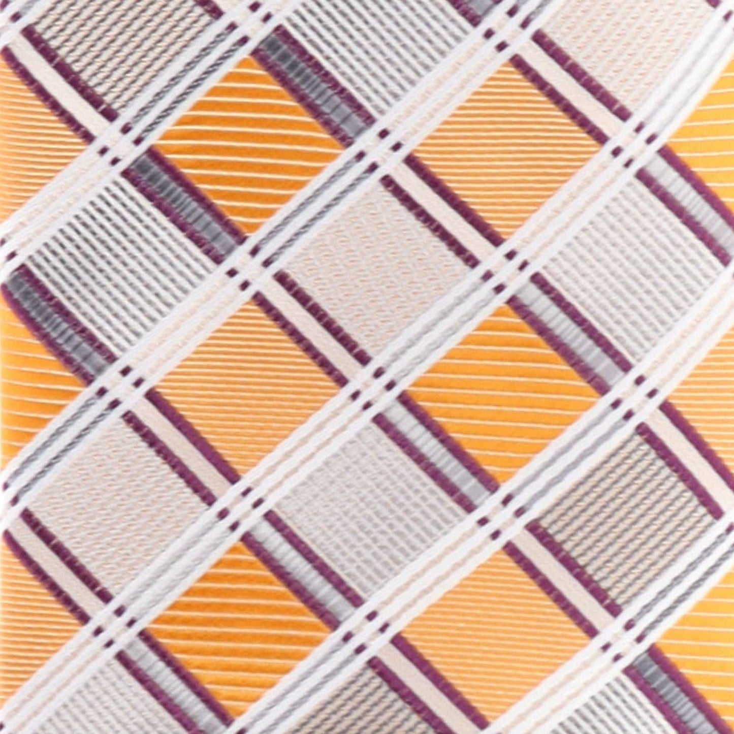 Vittorio Farina Men's Geometric Design Necktie & Pocket Square - D-1178 - Necktie & Pocket Square - Vittorio Farina