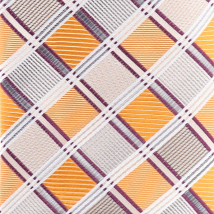 Vittorio Farina Men's Geometric Design Necktie & Pocket Square - D-1178 - Necktie & Pocket Square - Vittorio Farina