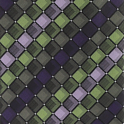 Vittorio Farina Men's Geometric Design Necktie & Pocket Square - D-1258 - Necktie & Pocket Square - Vittorio Farina