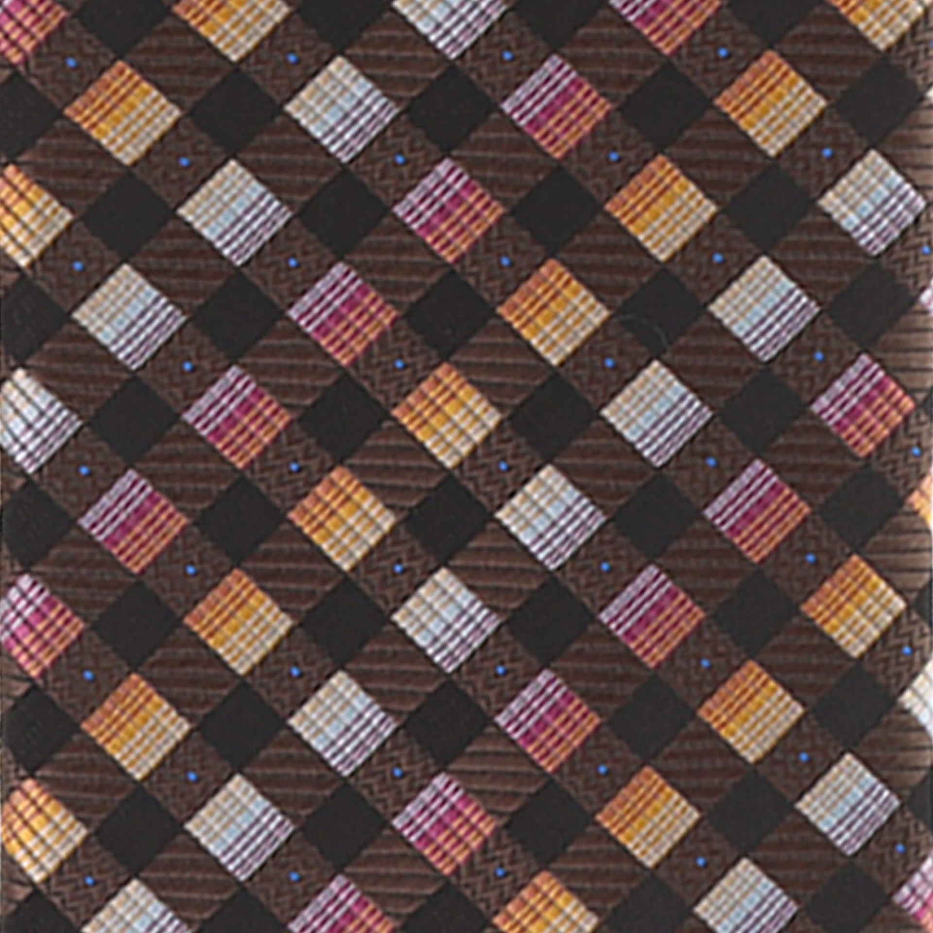 Vittorio Farina Men's Geometric Design Necktie & Pocket Square - D-1221 - Necktie & Pocket Square - Vittorio Farina