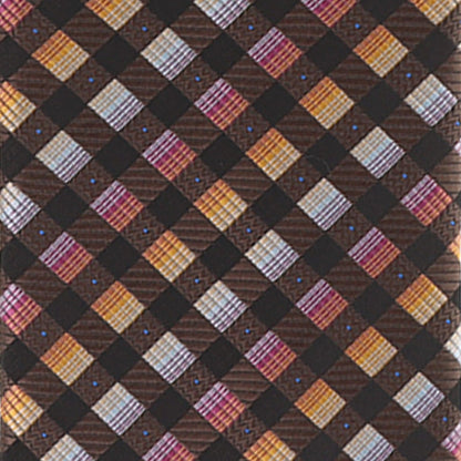 Vittorio Farina Men's Geometric Design Necktie & Pocket Square - D-1221 - Necktie & Pocket Square - Vittorio Farina