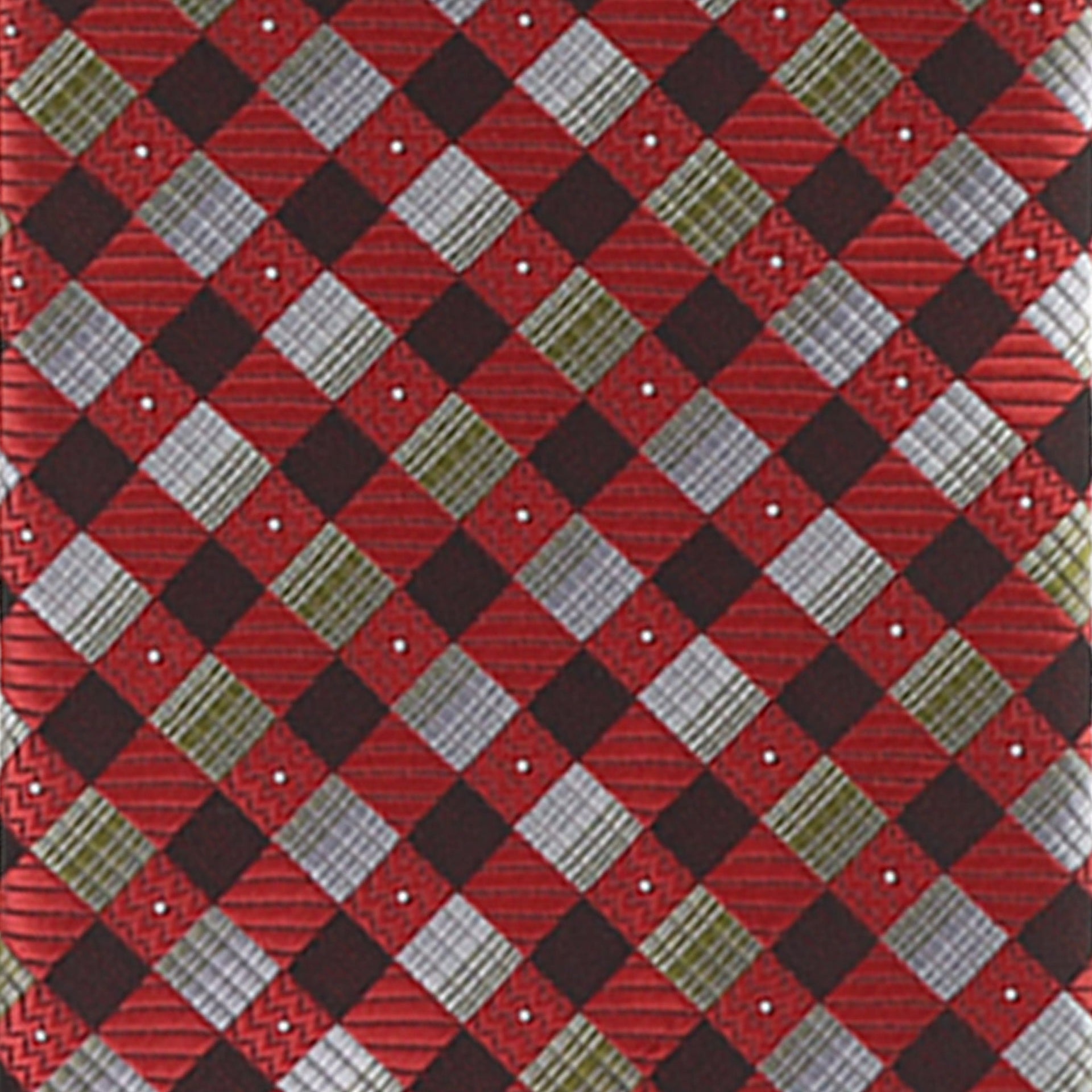Vittorio Farina Men's Geometric Design Necktie & Pocket Square - D-1221 - Necktie & Pocket Square - Vittorio Farina