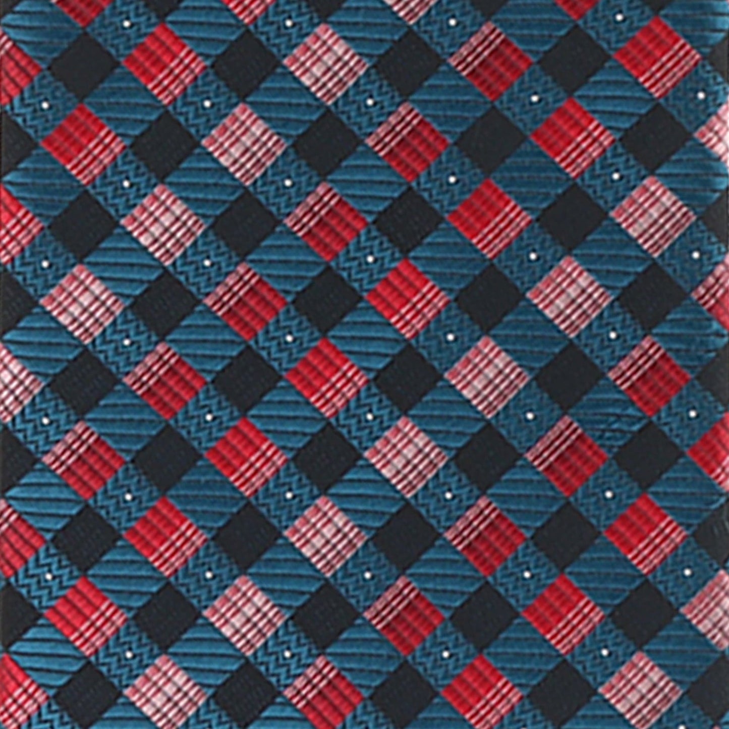 Vittorio Farina Men's Geometric Design Necktie & Pocket Square - D-1221 - Necktie & Pocket Square - Vittorio Farina
