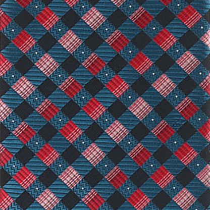 Vittorio Farina Men's Geometric Design Necktie & Pocket Square - D-1221 - Necktie & Pocket Square - Vittorio Farina