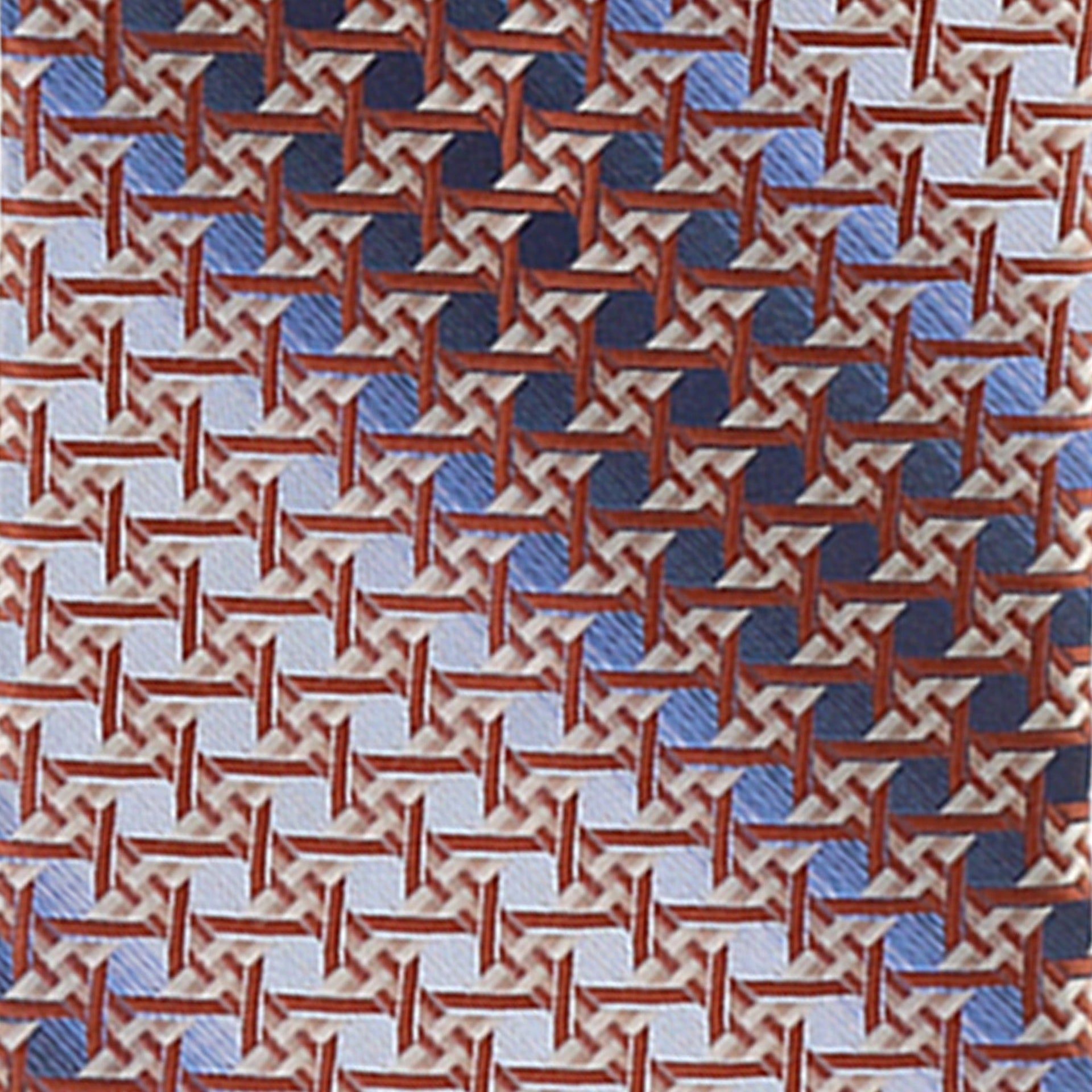 Vittorio Farina Men's Geometric Design Necktie & Pocket Square - D-1236 - Necktie & Pocket Square - Vittorio Farina