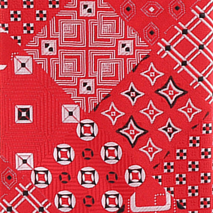 Vittorio Farina Men's Geometric Design Necktie & Pocket Square - D-1236 - Necktie & Pocket Square - Vittorio Farina