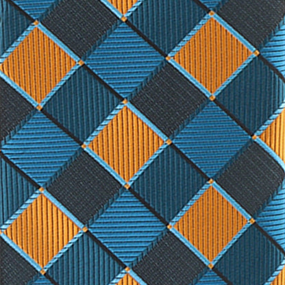 Vittorio Farina Men's Geometric Design Necktie & Pocket Square - D-1236 - Necktie & Pocket Square - Vittorio Farina