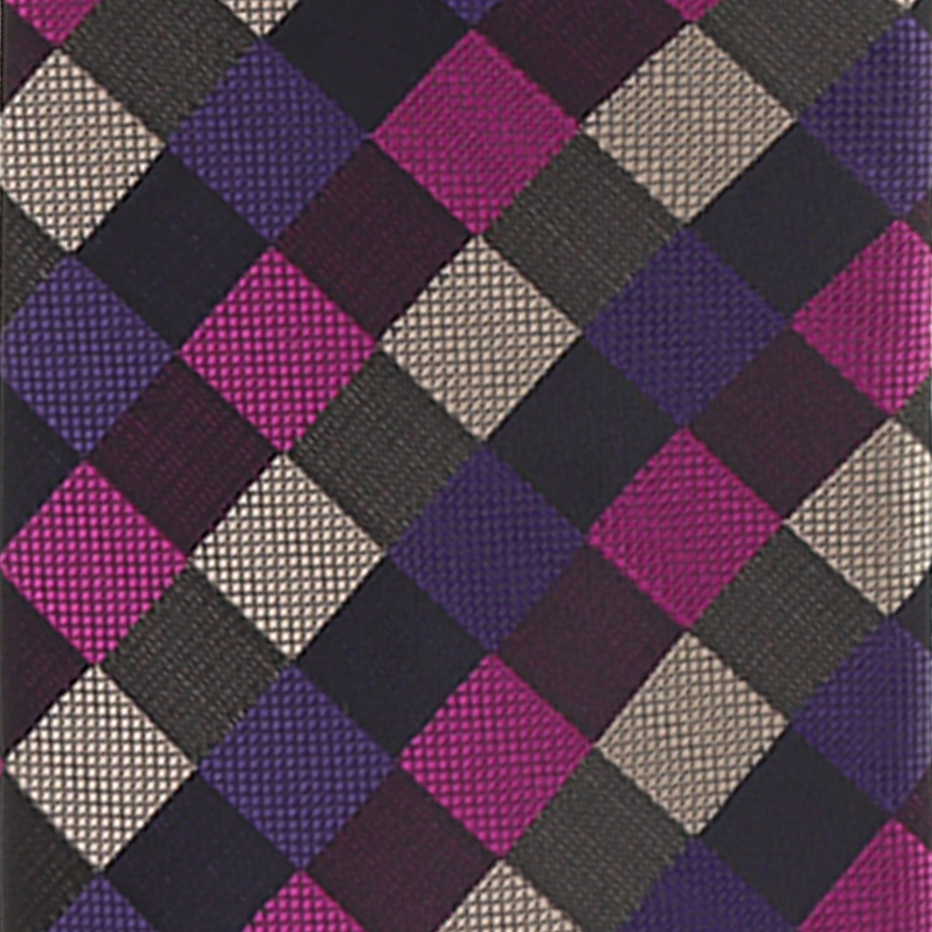 Vittorio Farina Men's Geometric Design Necktie & Pocket Square - D-1329 - Necktie & Pocket Square - Vittorio Farina