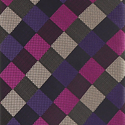 Vittorio Farina Men's Geometric Design Necktie & Pocket Square - D-1329 - Necktie & Pocket Square - Vittorio Farina
