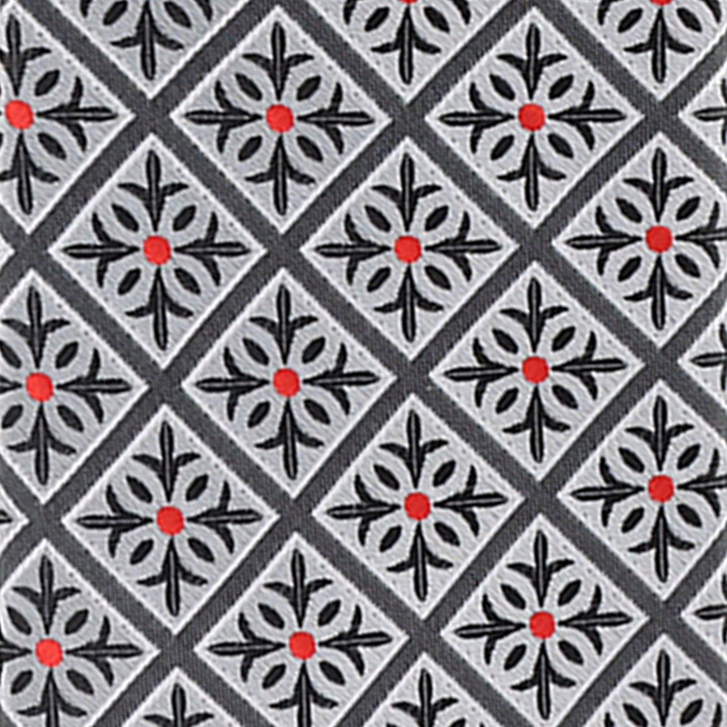 Vittorio Farina Men's Geometric Design Necktie & Pocket Square - D-1258 - Necktie & Pocket Square - Vittorio Farina