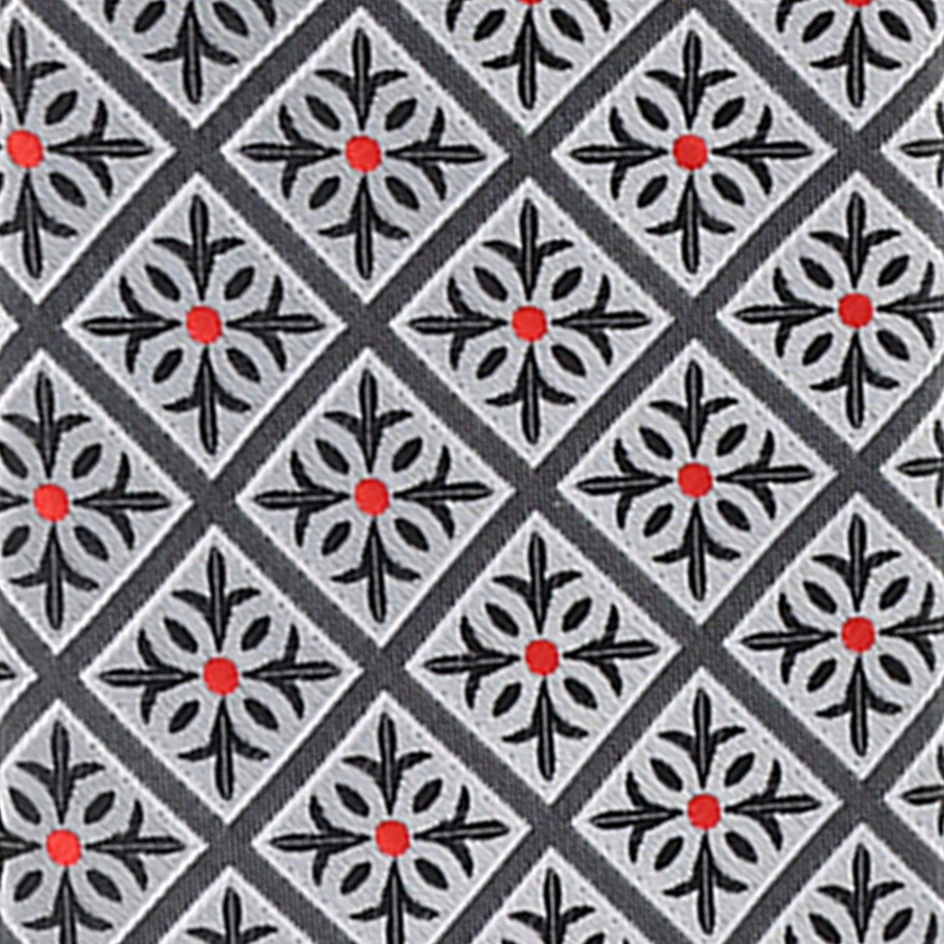 Vittorio Farina Men's Geometric Design Necktie & Pocket Square - D-1258 - Necktie & Pocket Square - Vittorio Farina