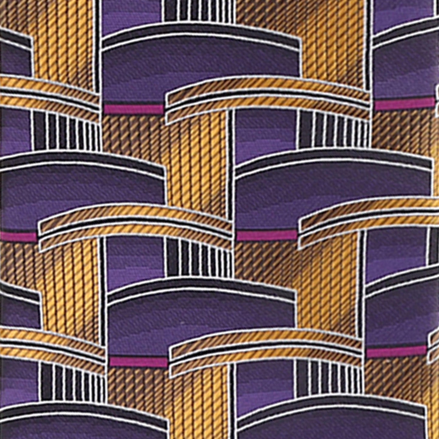 Vittorio Farina Men's Geometric Design Necktie & Pocket Square - D-1265 - Necktie & Pocket Square - Vittorio Farina