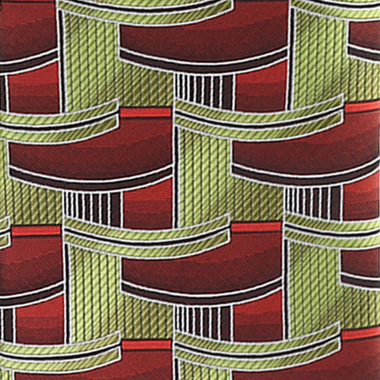 Vittorio Farina Men's Geometric Design Necktie & Pocket Square - D-1292 - Necktie & Pocket Square - Vittorio Farina