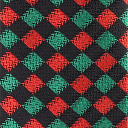 Vittorio Farina Men's Geometric Design Necktie & Pocket Square - D-1312 - Necktie & Pocket Square - Vittorio Farina