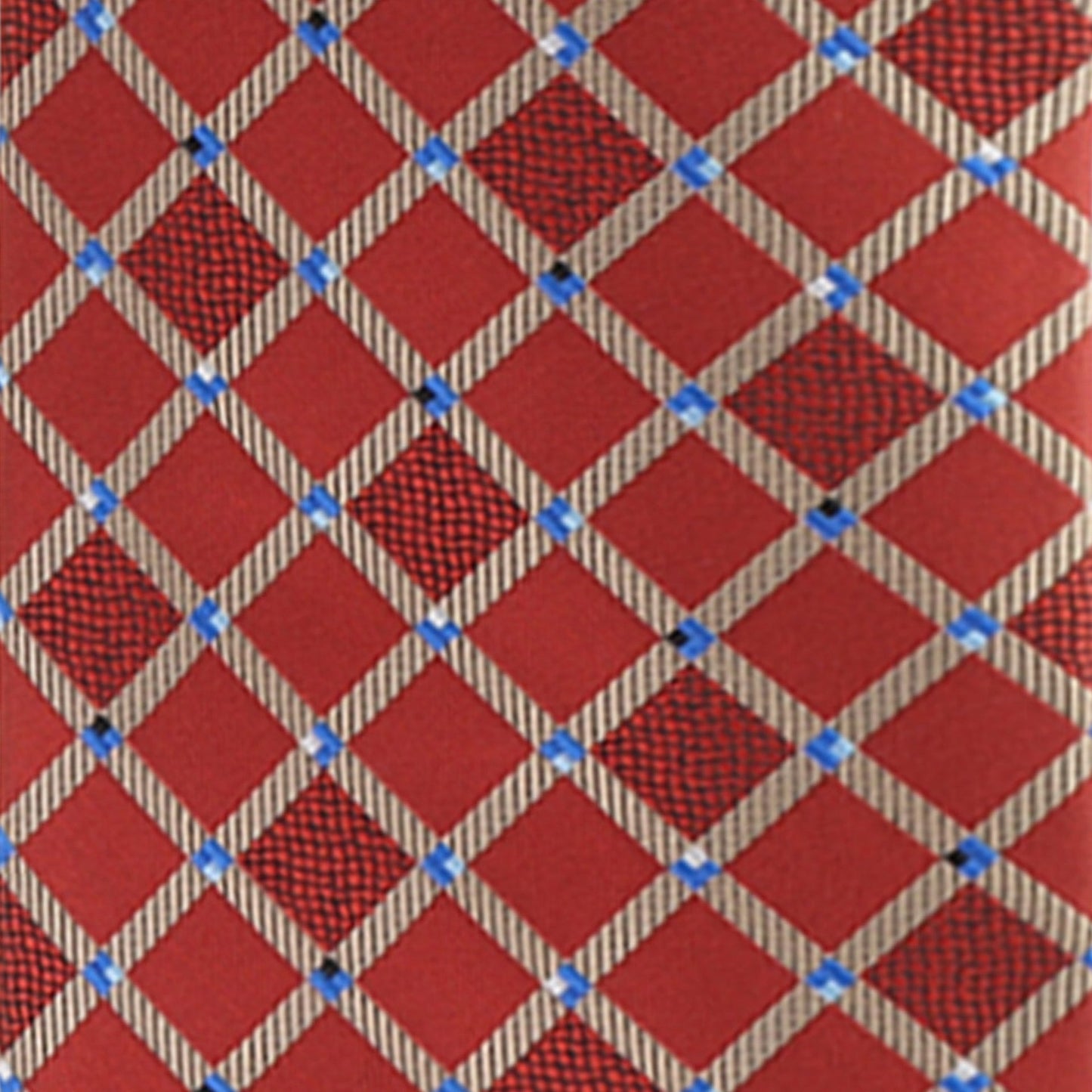 Vittorio Farina Men's Geometric Design Necktie & Pocket Square - D-1320 - Necktie & Pocket Square - Vittorio Farina