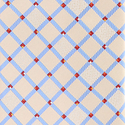 Vittorio Farina Men's Geometric Design Necktie & Pocket Square - D-1322 - Necktie & Pocket Square - Vittorio Farina