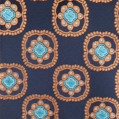 Vittorio Farina Men's Geometric Design Necktie & Pocket Square - D-1178 - Necktie & Pocket Square - Vittorio Farina