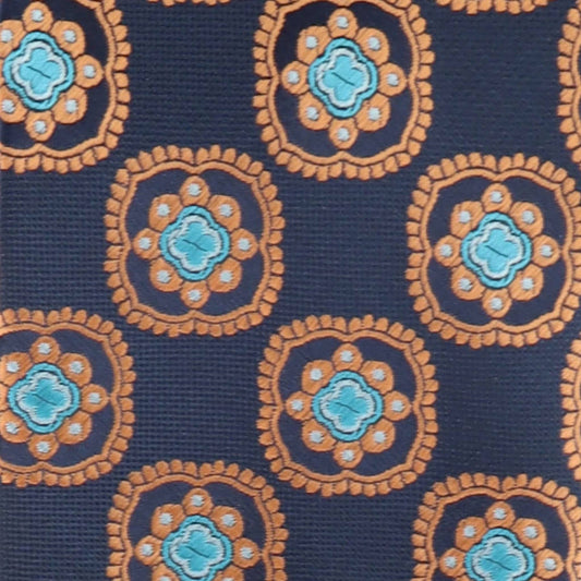 Vittorio Farina Men's Geometric Design Necktie & Pocket Square - D-1178 - Necktie & Pocket Square - Vittorio Farina