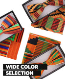 Vittorio Farina Men's Kente Satin Bow Tie & Pocket Square in Gift Box - Camouflage - Bow Tie & Pocket Square - Vittorio Farina