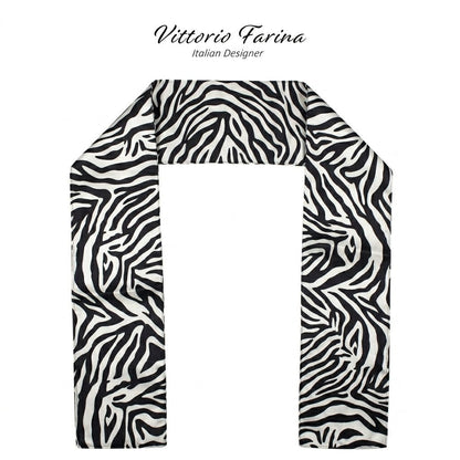 Vittorio Farina Mens' Kente Satin Scarf - Camo - Scarf - Vittorio Farina