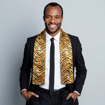 Vittorio Farina Mens' Kente Satin Scarf - Camo - Scarf - Vittorio Farina