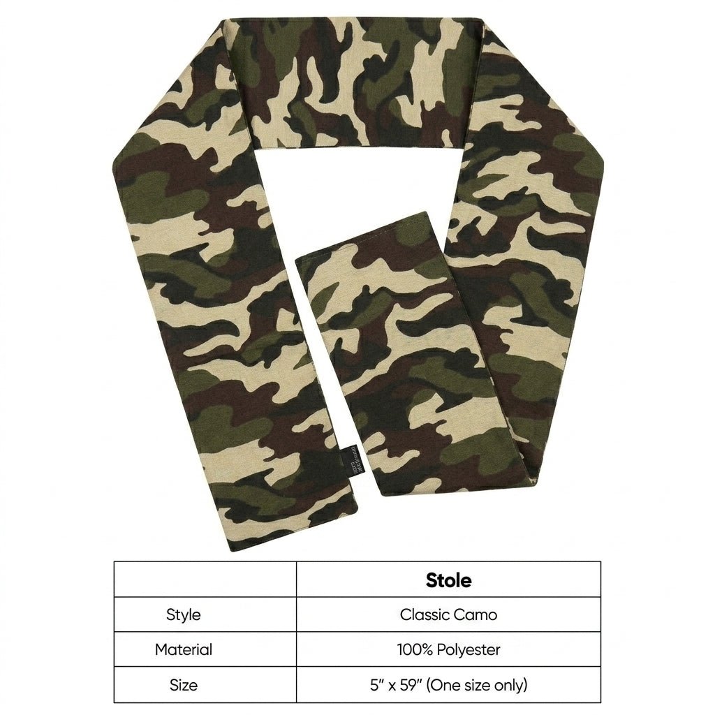 Vittorio Farina Mens' Kente Satin Scarf - Camo - Scarf - Vittorio Farina