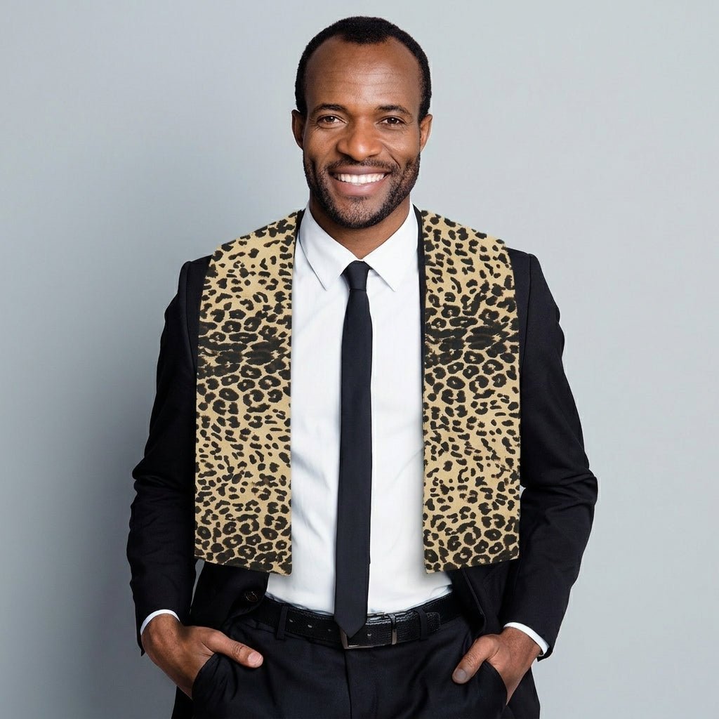 Vittorio Farina Mens' Kente Satin Scarf - Camo - Scarf - Vittorio Farina