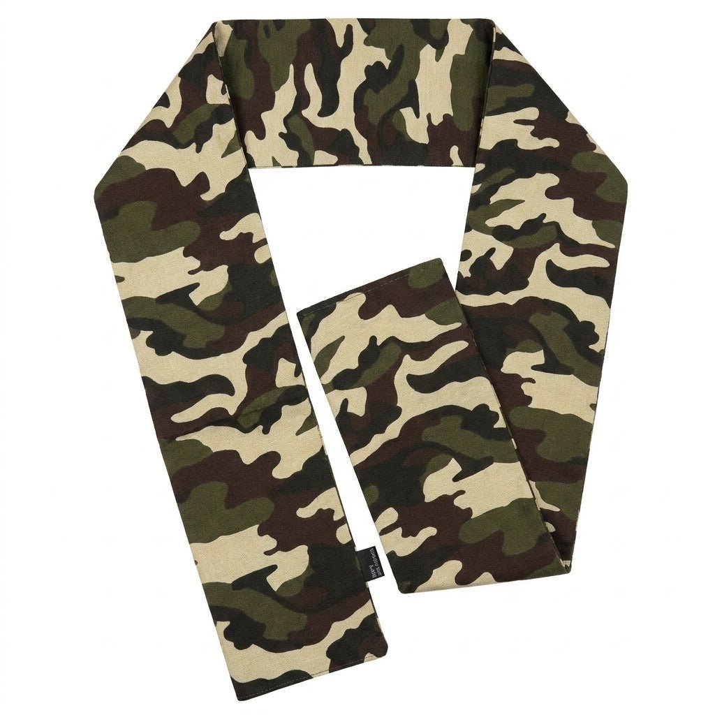 Vittorio Farina Mens' Kente Satin Scarf - Camo - Scarf - Vittorio Farina