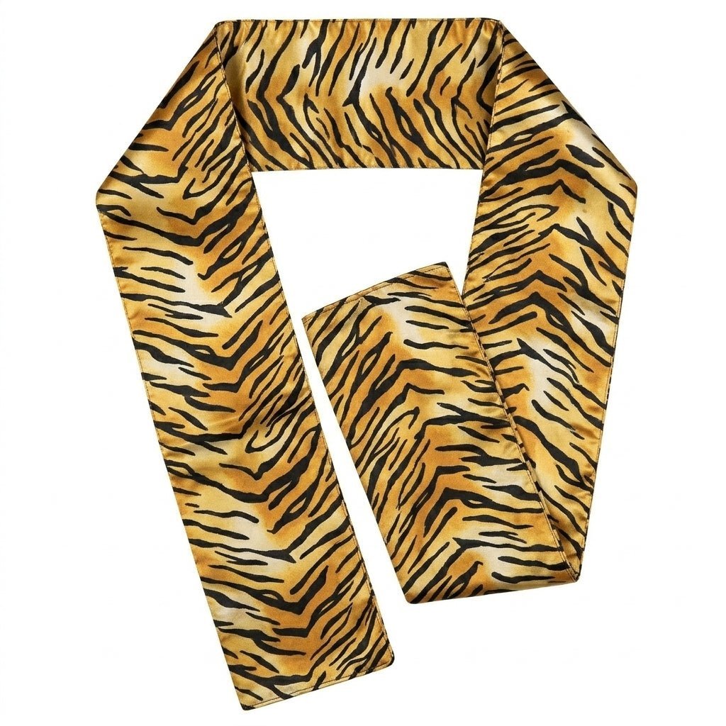Vittorio Farina Mens' Kente Satin Scarf - Tiger - Scarf - Vittorio Farina