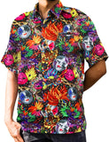 Vittorio Farina Men's Mardi Gras Button Down Collar Shirt - S - Shirt - Vittorio Farina