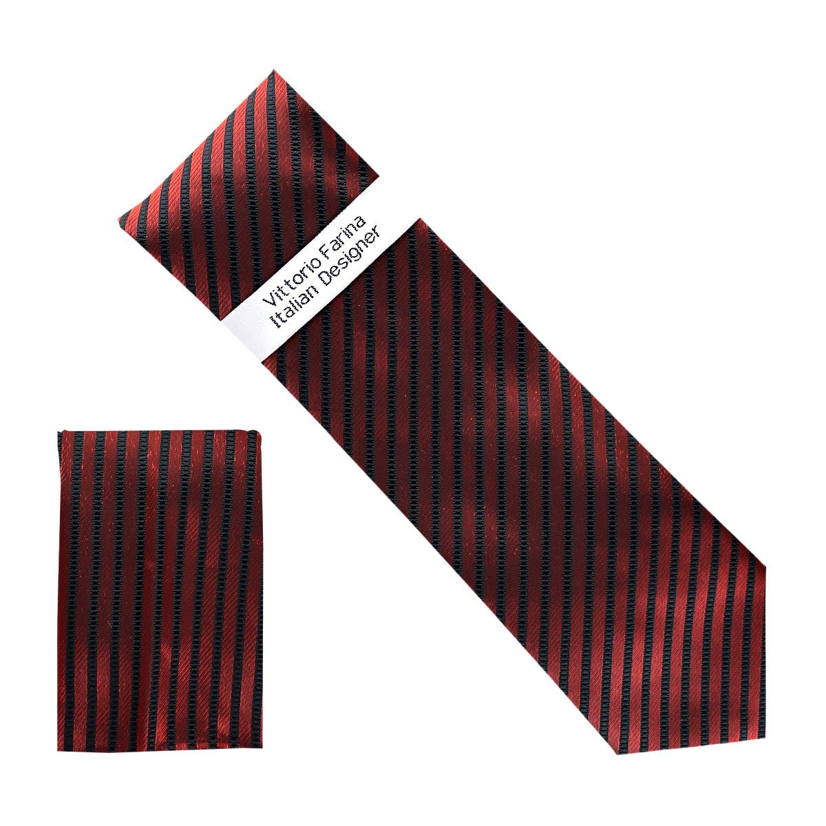 Vittorio Farina Men's Metallic Necktie & Pocket Square - NH-M_30 - Necktie & Pocket Square - Vittorio Farina