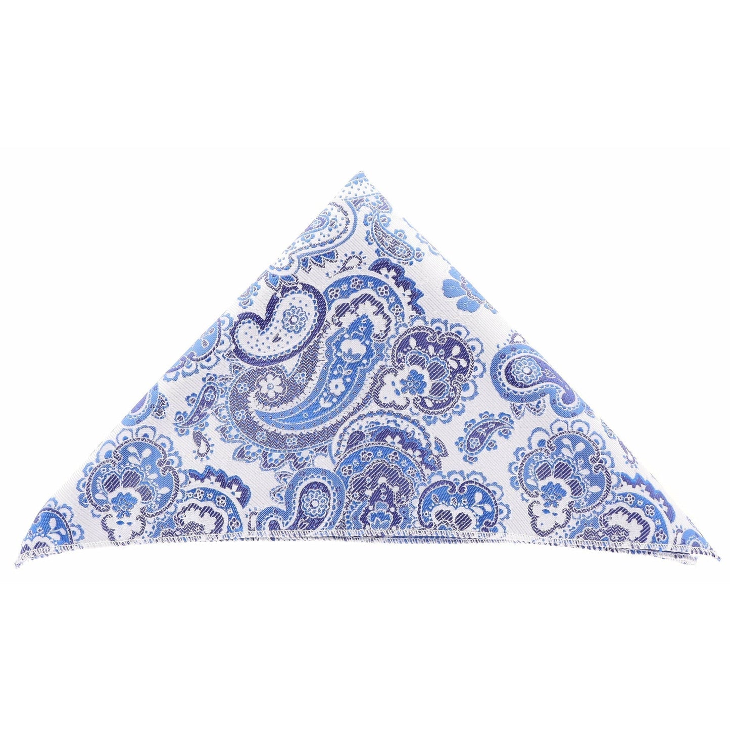 Vittorio Farina Men's Paisley Design Microfiber Pocket Square - DH 115 Blue/Paisley - Pocket Square - Vittorio Farina