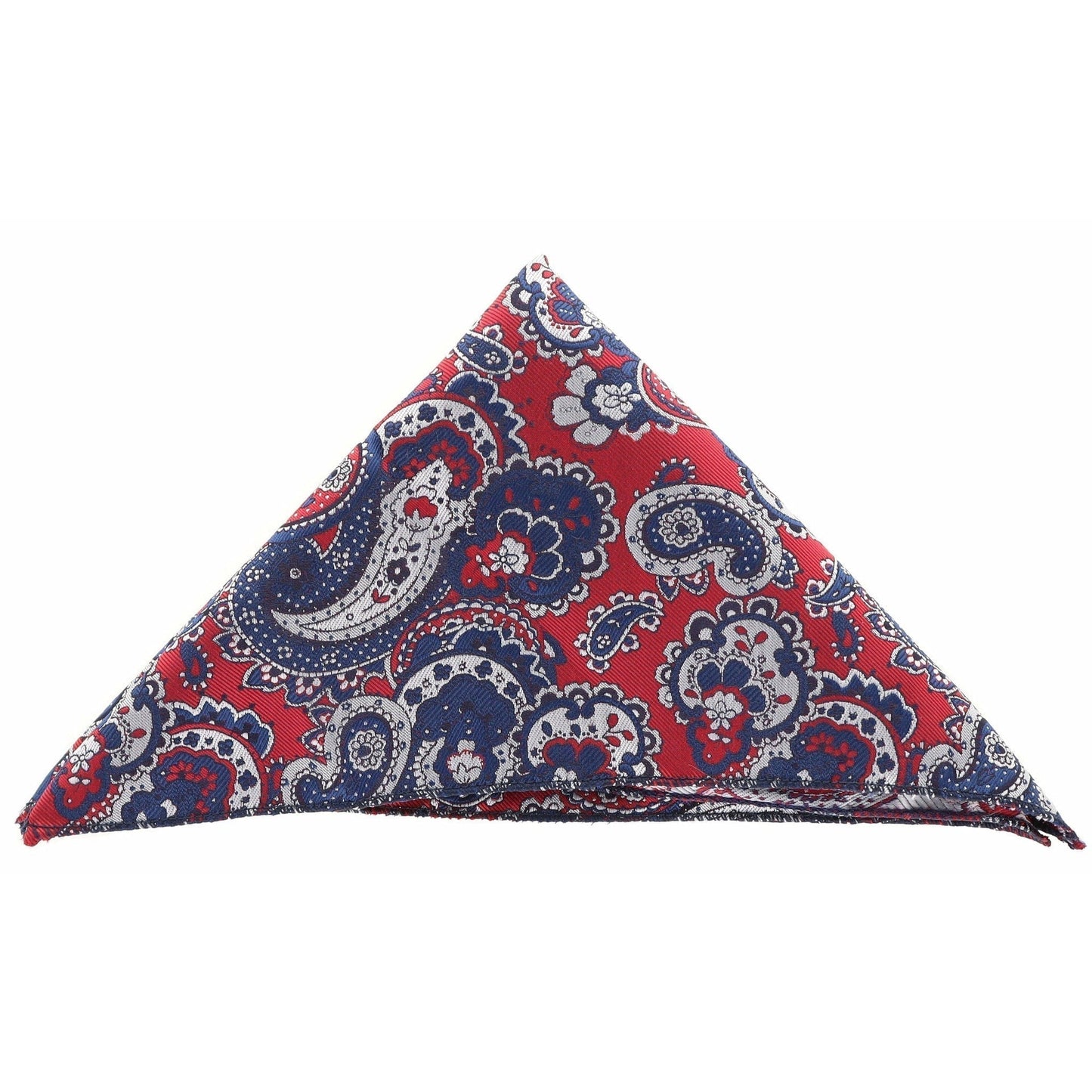 Vittorio Farina Men's Paisley Design Microfiber Pocket Square - DH 116 Navy/Paisley - Pocket Square - Vittorio Farina