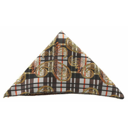Vittorio Farina Men's Paisley Design Microfiber Pocket Square - Gold and Black Paisley - Pocket Square - Vittorio Farina